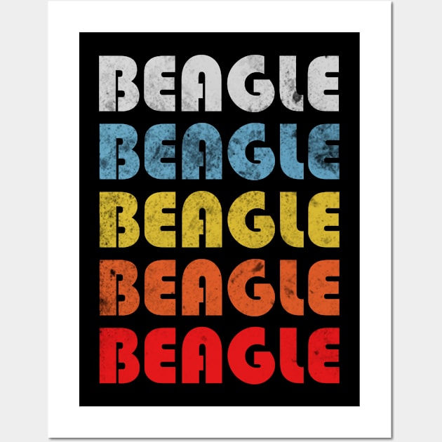 Beagle dog mom. Perfect present for mother dad friend him or her Wall Art by SerenityByAlex